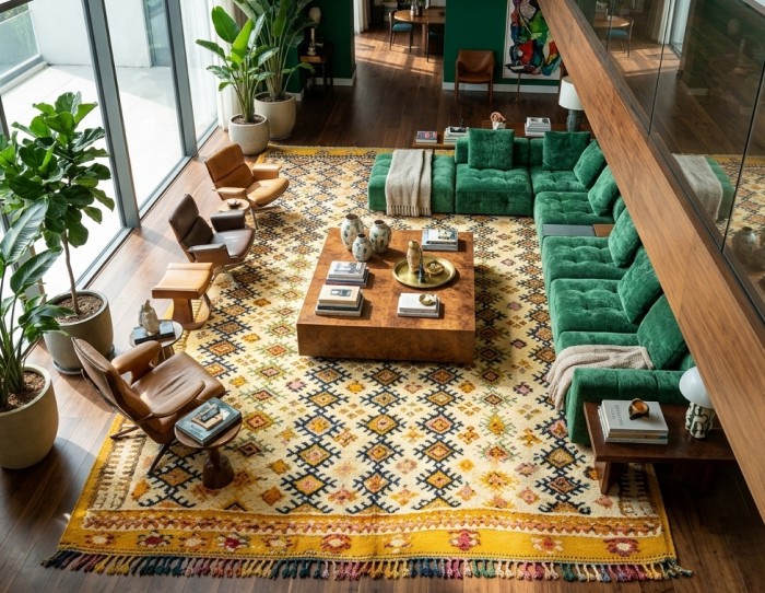 butter yellow rug trend